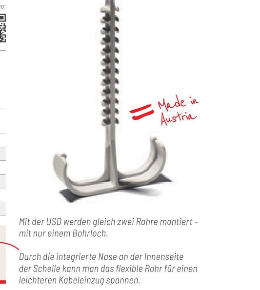 USD Unterputzschelle doppelt